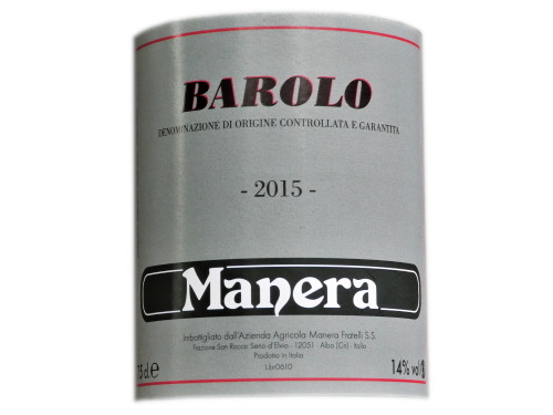 Manera Barolo DOCG 2015